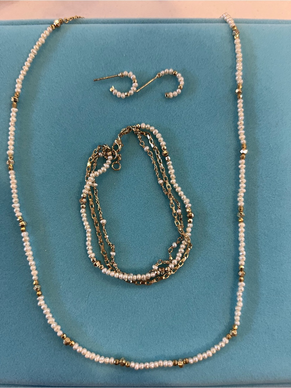 Beaded hoop earrings